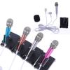 3.5Mm Stereo Studio Mic Ktv Karaoke Mini Microphone With Earphones/Stand Mount