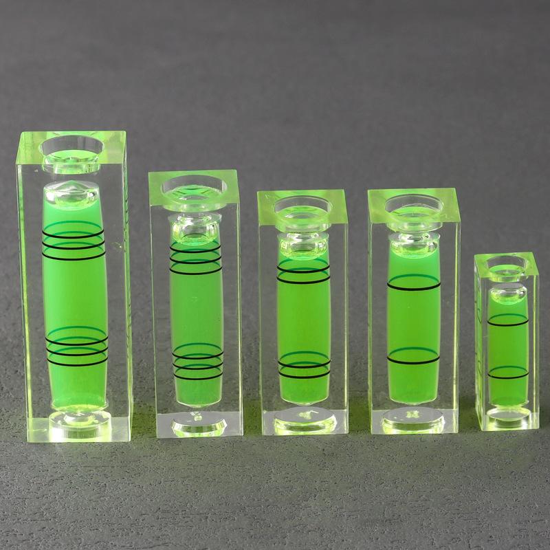 10 шт. Квадратный пузырьковый уровень Зеленый спиртовой уровень Измерительный инструмент Уровень Инструмент для геодезии Nivel Burbuja