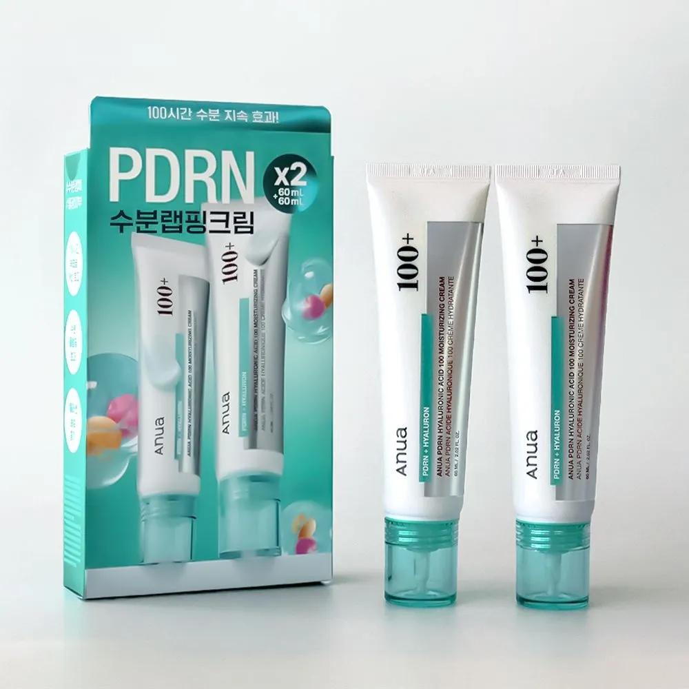Anua PDRN Hyaluronic Acid 100 Moisture Cream 60mL Double Set