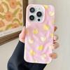 Корейский клетчатый чехол-сердечко для iPhone Apple 16/17pro, 15 складок, 13 больших отверстий, 12 мягкий, 14