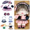 DIY Maidservant Skirt 20cm Bubble Skirt Exquisite Overall  Cotton Doll