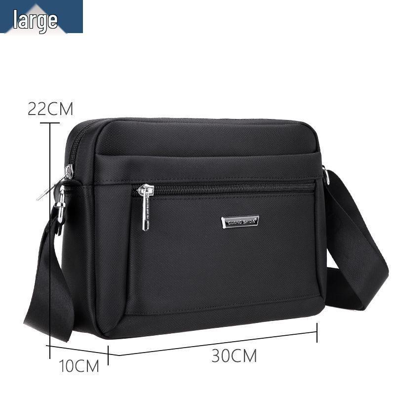 Men's Waterproof Korean Style Oxford Cloth Crossbody Shoulder Bag - Business Casual Small Backpack