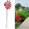 28in Wind Spinner with Metal Garden Stake Pinwheel for Outdoor Garden Decor