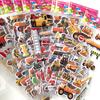 10 Sheets 3D Stickers for Kids Puffy Children Engineering Vehicle Stickers Toy for Boy Girl Teacher Reward Scrapbooking Stickers