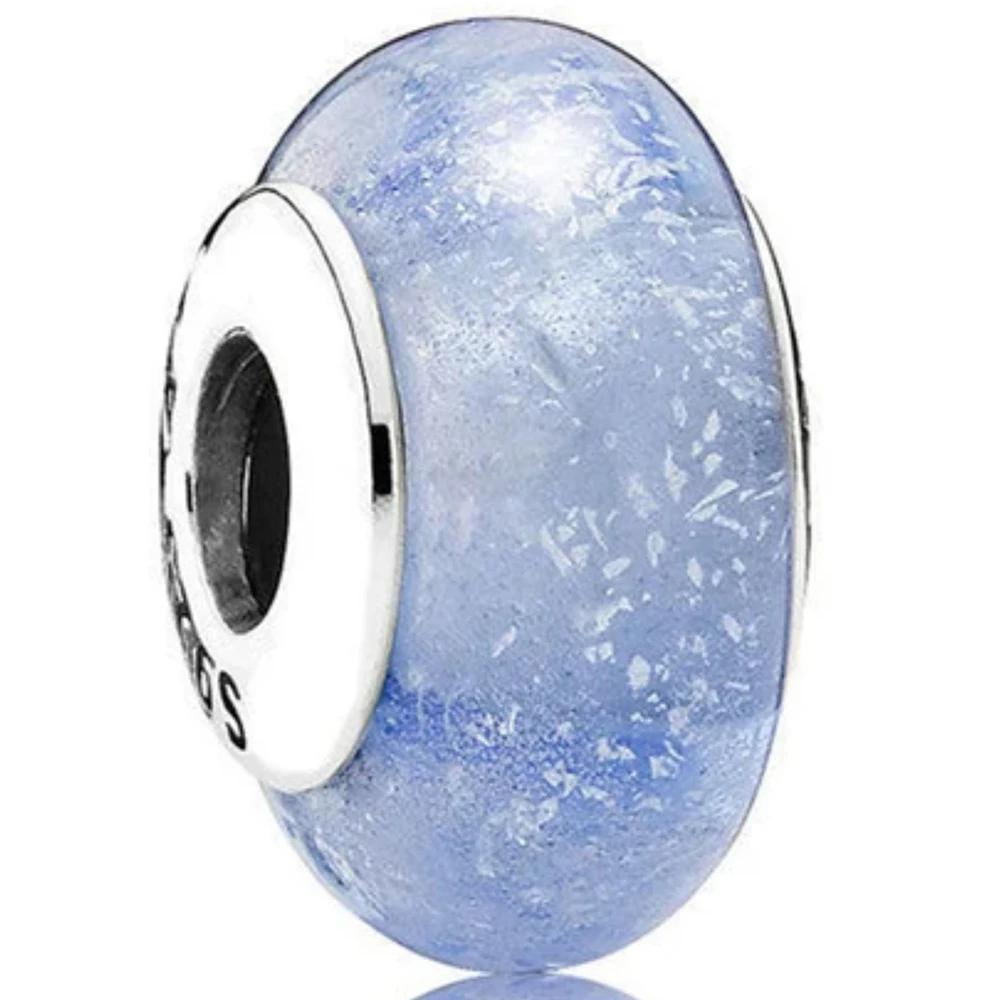 Новые оригинальные медные бусины-шармы из муранского стекла в виде цветка и листа, космическая радуга, для браслета, сделай сам, женские ювелирные изделия, подарок