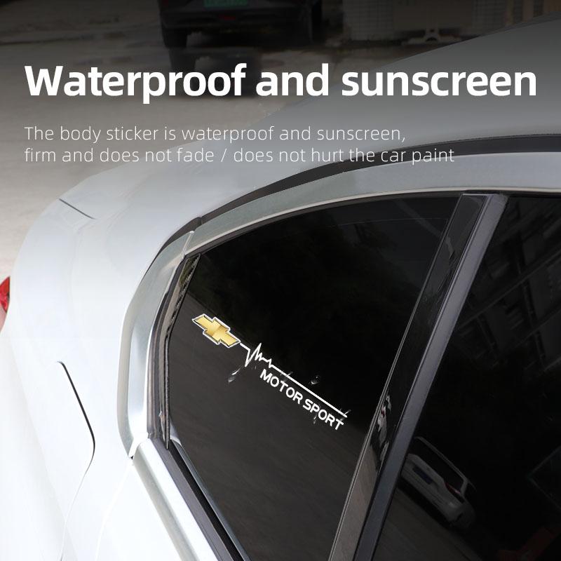 2Pcs PVC Car Window Sticker Vehicle Waterproof Decoration Decals For Chevrolet Cruze Spark Captiva Suburban Camaro Malibu