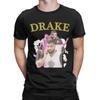 Мужская футболка Drizzy Drake Ретро Графическая Повседневная Хлопковая Футболка С Коротким Рукавом Футболка С Круглым Воротником Одежда Лето