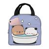 Переносная сумка для ланча Bear And Panda Bubu and Dudu Anime Ice Cooler Pack, изоляционные сумки для хранения еды для пикника