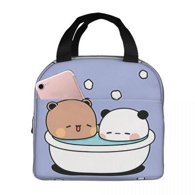 Переносная сумка для ланча Bear And Panda Bubu and Dudu Anime Ice Cooler Pack, изоляционные сумки для хранения еды для пикника