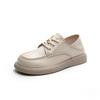Cowhide Casual Single Shoes Plate Shoes Leather Retro Shoes