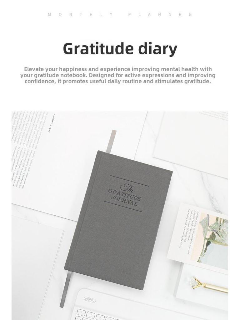 A5 Cross-Border Gratitude Journal: 5-Minute Cloth-Covered Notebook