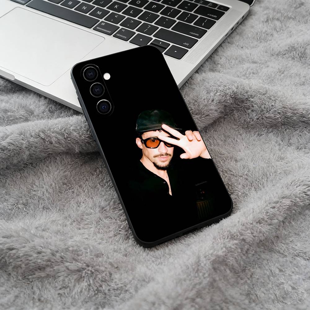 Чехол для телефона B-B-Bad -Bunny для Samsung Galaxy A73, A71, A72, A70, A53, A52, A51, Мягкий силиконовый черный чехол