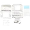 For Ndsl Console Shell Replacement Game Console Shell Front Cover Battery Case Button Set Sturdy&durability
