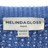MELINDA GLOSS made in Italy Long sleeve sweater XS Blue knit Men's Used