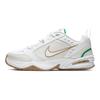 Nike Мужские кроссовки Air Monarch IV White Lucky Green Gold Phantom-Grey Metallic-Gold 415445-103