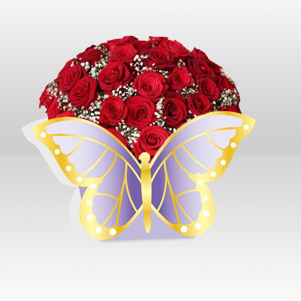 12PCS Paper Butterfly Centerpieces Butterfly Themed Candy Box Home Celebration