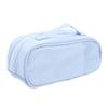 Pencil Pouch with Pull Out Structure Expandable Foldable Pen Bag Canvas Stationery Organizer for Office School Supplies
