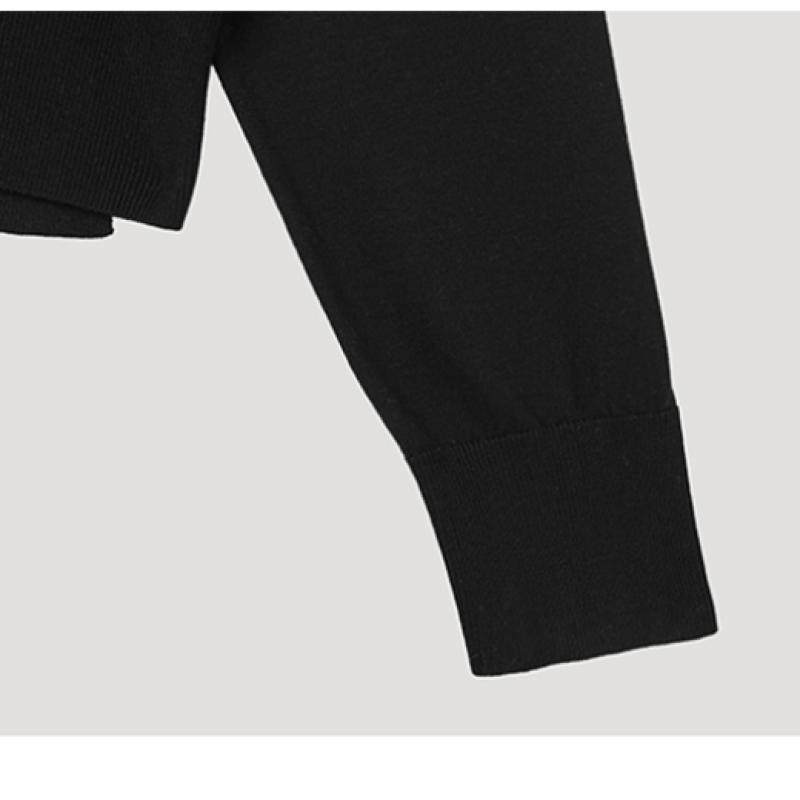 She S miSS Натуральный кардиган с V-образным вырезом SSkcdp11030 Bk