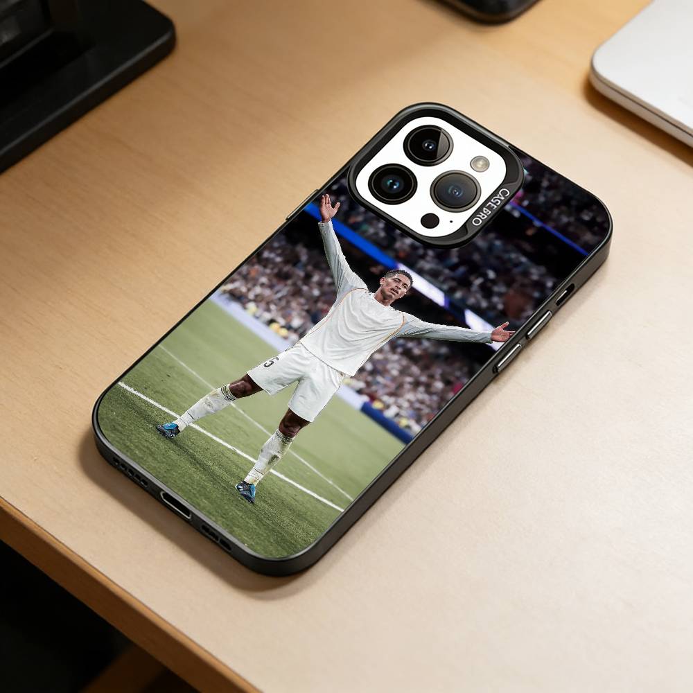 Чехол для телефона J-Jude J-Bellingham для iPhone 17,16,15,14,13,12,11 Plus,Pro Max,XS,Цветной Серебряный Покрытие Внутренняя Крышка