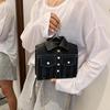 Personalized Hip-hop Style Clothes Hook Small Square Bag 2025 New Fashion Trend Single Shoulder Messenger Women's Bag