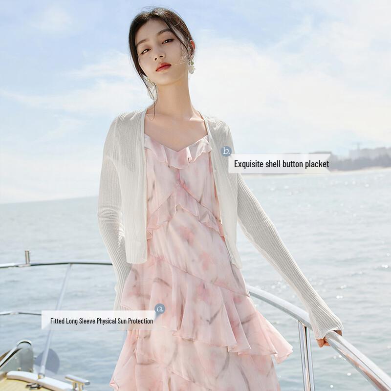 Women's V-Neck Thin Knit Cardigan