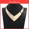 V Creativity Shaped Metal Women Collar Necklace With Fashion Geometric Design