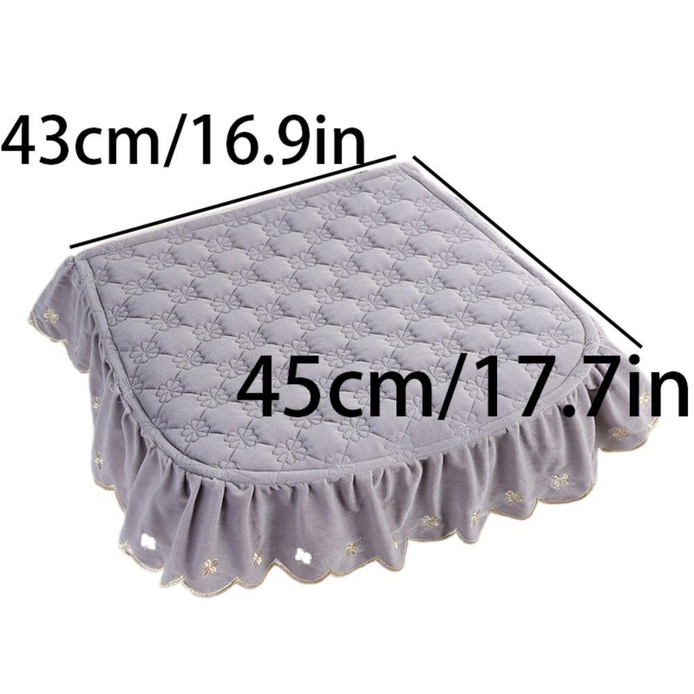 Нескользящая подушка на обеденный стул в пасторальном стиле 43x45см Зимняя студенческая подушка Общежитие