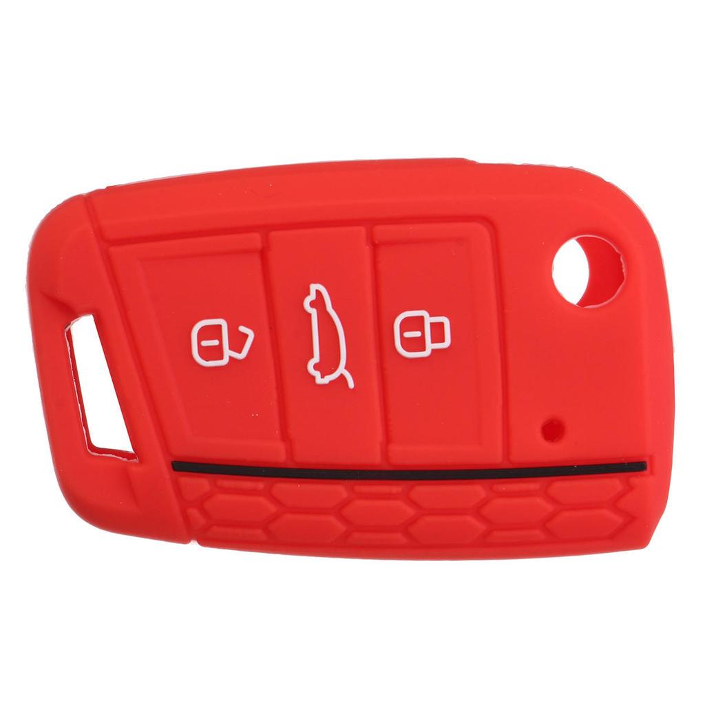 Силиконовый чехол для ключей с 3 кнопками, чехол-брелок для VW Golf 7 Mk7, аксессуары для защиты ключей автомобиля