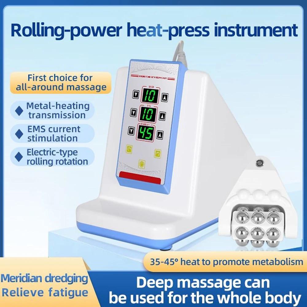 Electric Rolling Heating EMS Muscle Massager For Body Back And Neck Pain Relief Bodybuilding Slimming Roller Hip Lifting Machine