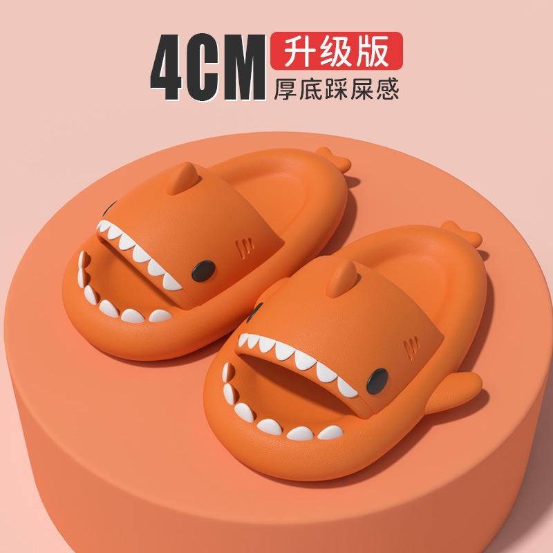 Тапочки Shark женские летние сандалии женские 2024 шлепанцы мужские домашние нескользящие модные туфли для пар на открытом воздухе домашние забавные тапочки