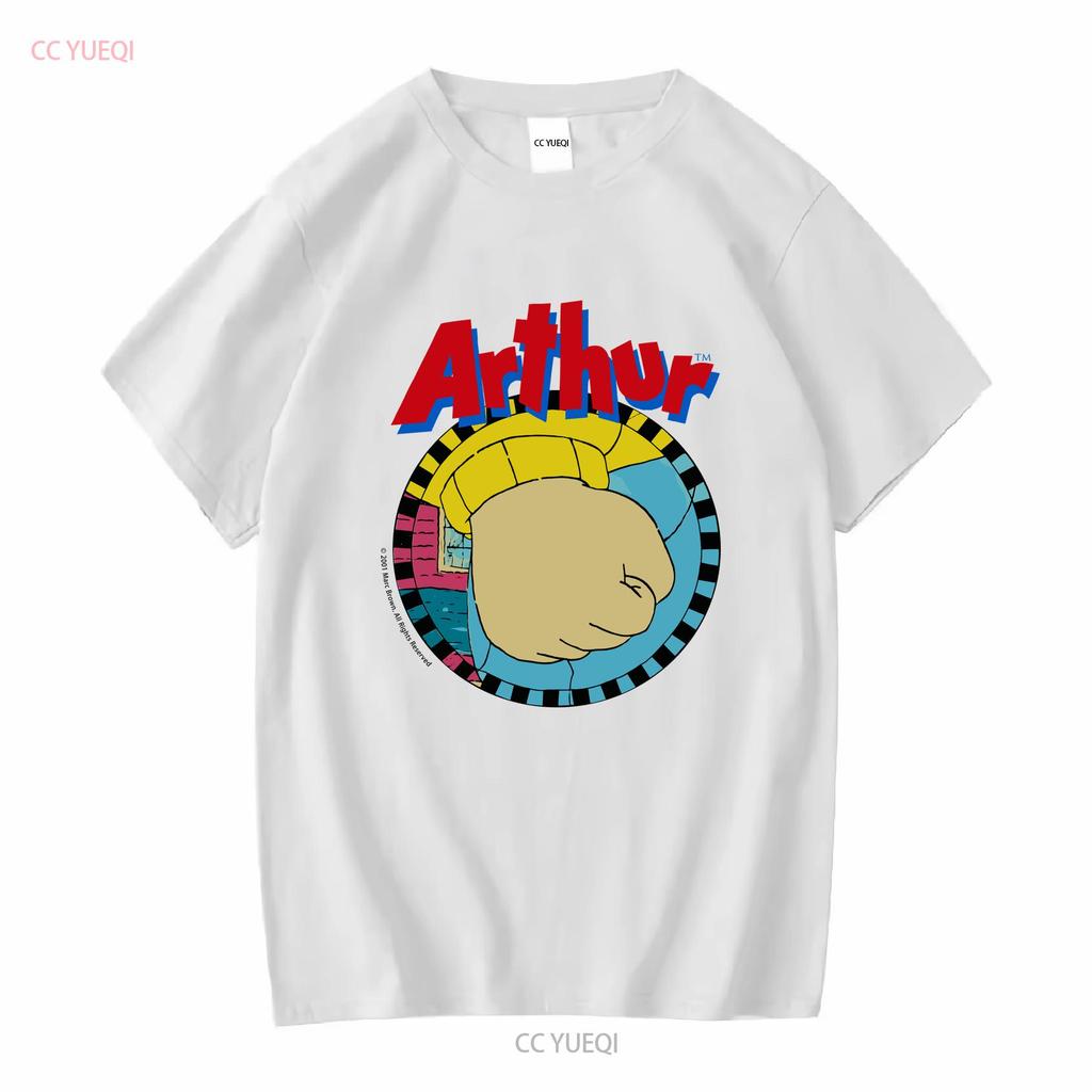 Vintage Arthur Cartoon T Shirt Small Mens White Aardvard Children vintage Washed fashion Stylish Stretched
