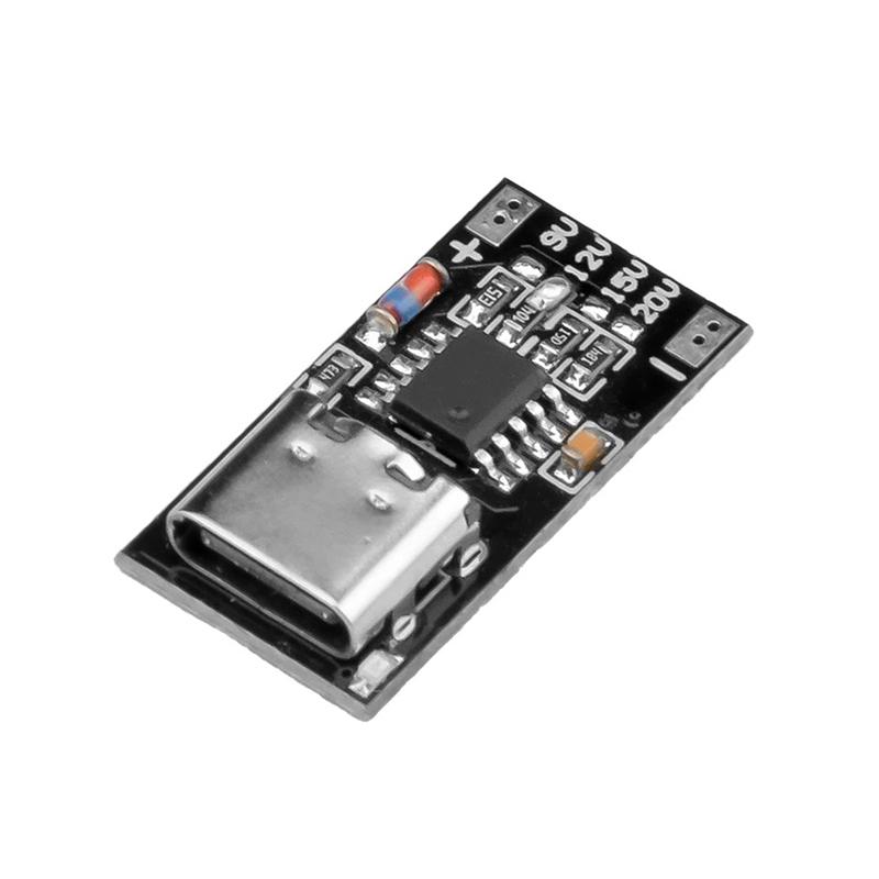 Плата-приманка Pd/Qc, модуль быстрой зарядки Usb Boost Type-C 9 В 12 В 15 В 20 В, модуль детектора опроса для быстрой зарядки