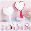 Durable Cute Heart Handle Mirror Sweet Compact Love Makeup Mirror Personalized High Definition Vanity Mirror Dressing