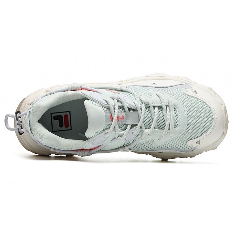 Fila Cat Paw 2.0 Ткань Синтетическая кожа Удобные Модные Повседневные Низкие Кроссовки для Папы Женские Кроссовки Нежно-голубые F12W124144FBB