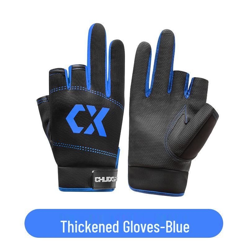 Мужские ультратонкие водонепроницаемые рыболовные перчатки с защитой от солнца, защитой от проколов и противоскользящим кроем с тремя открытыми пальцами для летней рыбалки нахлыстом