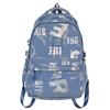 Personalized Letter Backpack Large Capacity Student Backpack Lightweight Computer Travel Backpack
