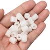 100Pcs White Hinge Dowel Inserts 0.34"x0.39" Screw Dowel Inserts Plastic Dowels  Cabinet Door