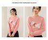 2025 Autumn/Winter 100% Pure Wool Double Ply Round Neck Jacquard Knit Sweater