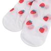 Peach Strawberry Glass Silk Ruffle Socks Avocado Ultra Thin Transparent Flower Ruffle Socks Korean Hosiery