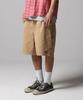 Garment Dyed One-Pleat Twill Shorts Khaki