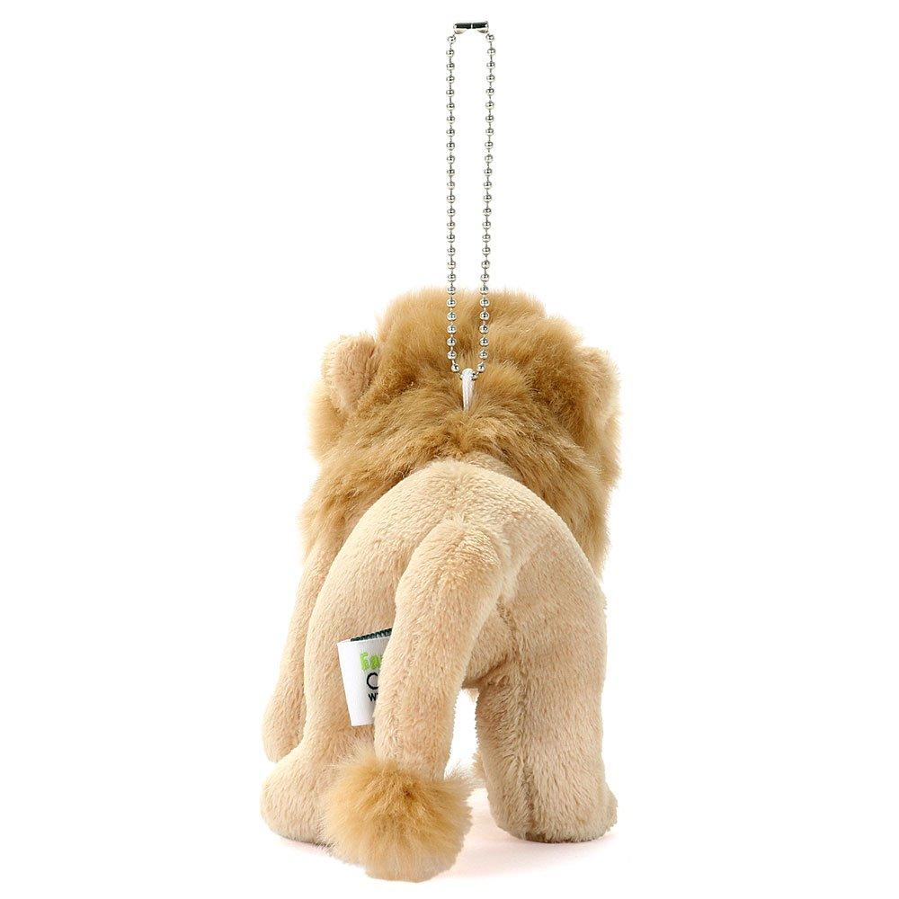 COLORATA Lion Plush Mascot Wild Animal with Cute Animal Keychain Doll Gift Christmas Present (Realistic Chain) (Twice Tested) /