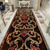 European Style Luxury Long Corridor Carpet Red Carpet Non-slip Stair Floor Mat Customizable Wedding Hall Passageway Corridor Rug
