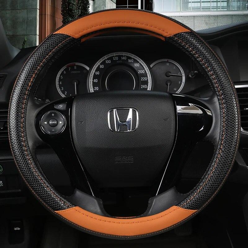Чехол на руль автомобиля из искусственной кожи для Honda Accord 9 2013-2017 Crosstour 2013-2015 Odyssey 2013 2014 2015 Автоаксессуары