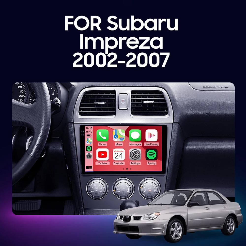 Android 14 Для Subaru Impreza GD GG 2002 - 2007 Qualcomm Автомагнитола Мультимедийный плеер Стерео Навигация GPS Беспроводной Carplay Авто