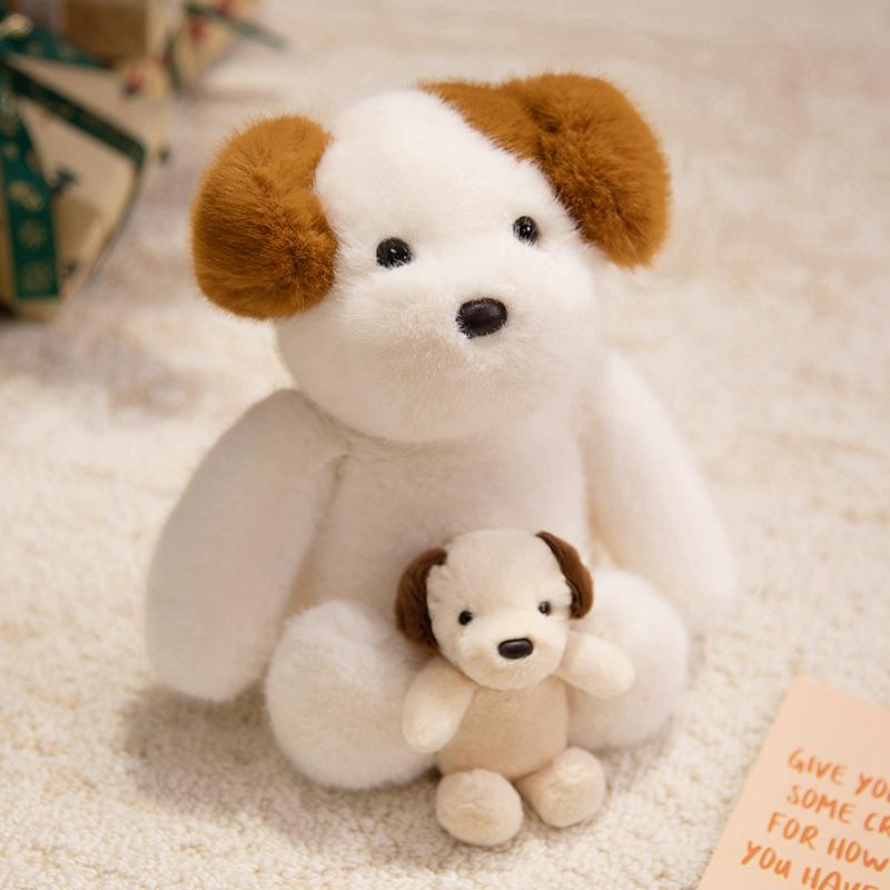 Cartoon Mother And Son Animal Plush Toy Soft Stuffed Duck Fox Rabbit Dog Bunny Puppy Cuddly Pillow Perfect Gift