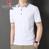 Мужская рубашка-поло с коротким рукавом в стиле business casual