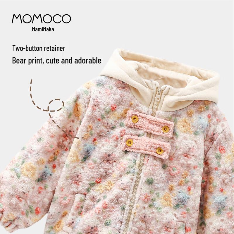 Зимняя куртка с капюшоном для девочек MOMOCO