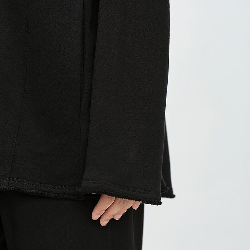 Свитшот-кардиган с капюшоном свободного кроя LESS 2025 Весна 2P241410H