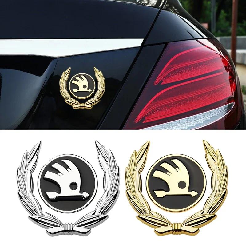 CGS1 Боковая наклейка на окно автомобиля для логотипа Skoda Fabia 2 Octavia 2 A7 Tour RS Rapid Kodiaq Superb Felicia Крыло Багажник Шильдик Аксессуары