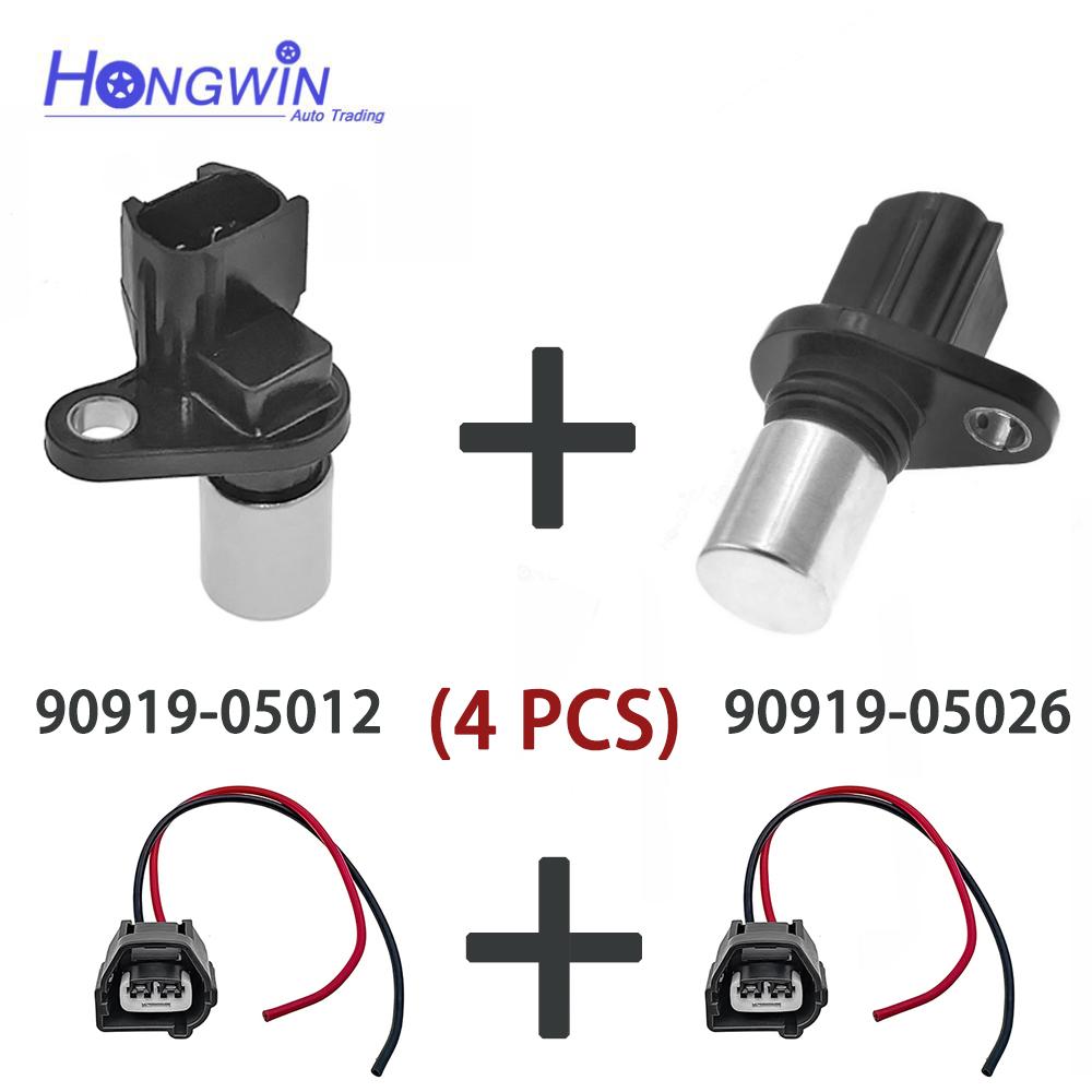 Camshaft & Crankshaft Position Sensor Connector Fits Lexus RX400h Toyota Solara 1994-2010 90919-05012 90919-05026 90919-40022